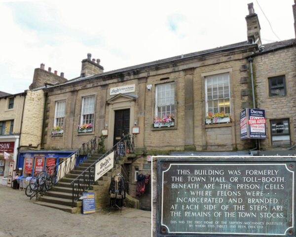 The old town hall at Skipton. West Yorkshire.